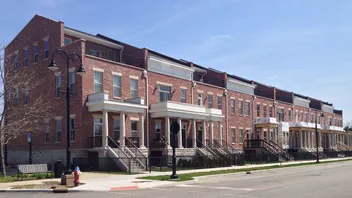 View of townhome row