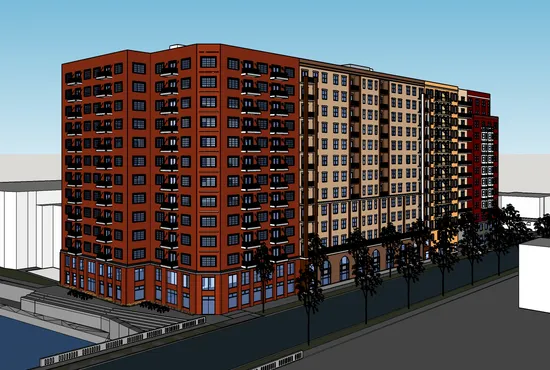 Rendering of Commerce Center Development