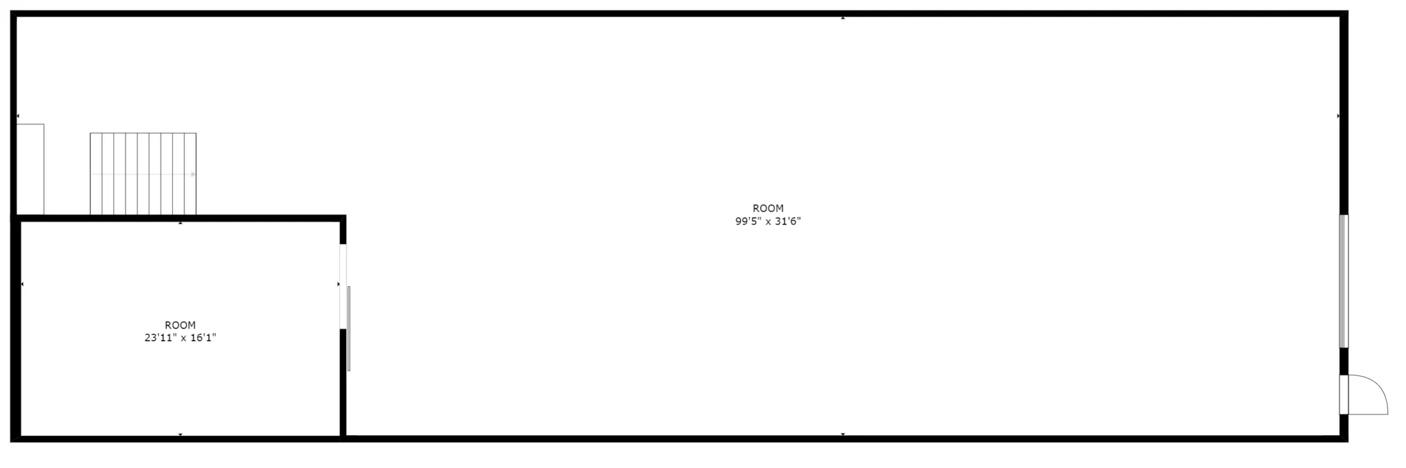 Floor plan of 126 S Hill St.
